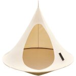 Vivere cacoon double chaise suspendue - blanc naturel