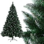 Vivolilv sapin de nol artificiel 150cm - 450 branches - spray blanc - support en mtal - aspect naturel ...