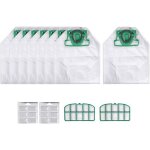 Pour vk200 fp200 pi�ces pour kobold sac daspirateur filtre de remplacement 8 vk200 + 2 filtres hepa + ...