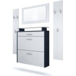 Vladon ensemble penderie malea avec 2 panneaux miroir meuble à chaussures caisson en anthracite mat façades ... Vladon ensemble penderie malea avec 2 panneaux miroir meuble à chaussures caisson en anthracite mat façades ...