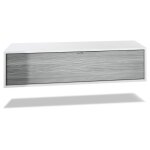 Vladon meuble tv lana 120 armoire murale lowboard 120 x 29 x 37 cm caisson en noir mat fa�ades en avola ...