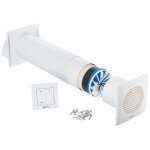 Vmc - accessoire vmc lirast 125 mm ventilation decentralisee pour habitation avec recuperation de chaleur ...