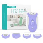 Vogoe epilateur electrique femme 4 en 1 avec 2 vitesses rasoir sans fil rechargeable 21 pinces couvertes ...