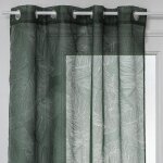 Rideaux à ?illets feuilles 140 x 240 cm atmosphéra - cèdre Rideaux à ?illets feuilles 140 x 240 cm atmosphéra - cèdre