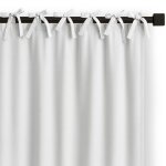 Voilage - carli - blanc - 140 x 250 cm - 100% polyester (oxford)