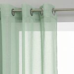 Voilage etamine vert c�ladon 140x240cm - atmosphera cr�ateur dint�rieur