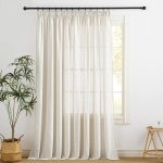 Voilage grande largeur - rideaux voilage galon fronceur en lin decoration maison chambre salon panneaux ... Voilage grande largeur - rideaux voilage galon fronceur en lin decoration maison chambre salon panneaux ...