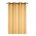 Voilage a oeillets 140 x 260 cm linwood moutarde
