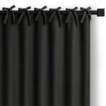Voilage - restilo - noir - 140 x 250 cm - 100% polyester