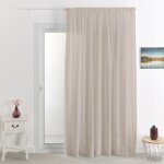 Voilage tamisant � galon fronceur lin 160x240 cm