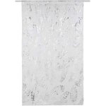 Voilages tulle drap tringle poche rideau porte rideau placard rideau pour chambre salon cuisine (argent) ...