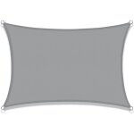 Voile dombrage rectangulaire 2. 5x3m toile ombrage auvent imperm�able protection 95% uv