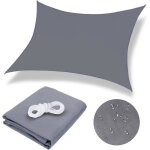 Voile dombrage rectangulaire 3 x 3 m imperm�able protection uv coupe - vent respirant toile pour pergola ...