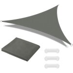 Voile dombrage triangle 6 6 6m toile ombrage avec 3 corde libre auvent imperm�able uv protection imperm�able ...