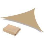 Voile dombrage auvent 3x3x3 mtres triangulaire toile solaire impermable 95% protection rayons uv pour ...