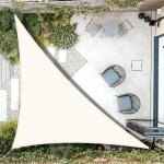 Voile dombrage impermable triangulaire 4x4x565m toile ombrage uv protection pour terrasse jardin extrieur ...