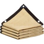 Voile dombrage beige 3 x 2 m en pe - hd - toile / filet pour pergola patio et jardin