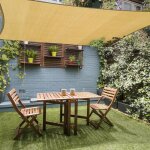 Voile dombrage rectangulaire 2x3 m toile ombrage hdpe respirant (185g / ?) r�sistant 98% protection rayons ...