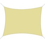 Voile dombrage rectangulaire 4x6m - outsunny - toile ombrage extrieur - anti - uv - pour jardin terrasse ...