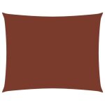 Voile toile dombrage parasol tissu oxford rectangulaire 2 x 35 m terre cuite 02 0009607