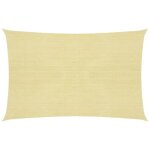 Voile toile d ombrage parasol 160 g / m² 2 x 3 m pehd beige Voile toile d ombrage parasol 160 g / m² 2 x 3 m pehd beige