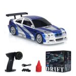 Voiture de course 4x4 tlcommande  lchelle 1 / 43 jouet miniature prt  rouler lumires js