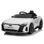 Voiture �lectrique 12v audi rs e - tron gt pour enfants de 3 � 5 ans - lalaho - blanc - 3 vitesses