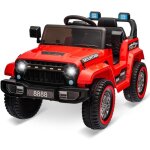 Voiture electrique 12v pour enfants avec t�l�commande 24 g bluetooth musique klaxon et led phares pour ...
