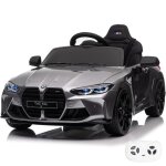 Voiture �lectrique pour enfants 12v - bmw m4 competition - 1 � 5 ans - gris
