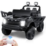 Voiture lectrique pour enfants 2 places tlcommande 24 ghz lumire led musique usb vhicules lectriques ...