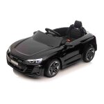 Voiture �lectrique enfants audi rs e - tron gt 12v noir t�l�commande 24 ghz usb / aux / bluetooth batterie ...
