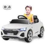Voiture Électrique pour enfants costway licence audi télécommande&lumières&musique 3 vitesses démarrage ... Voiture Électrique pour enfants costway licence audi télécommande&lumières&musique 3 vitesses démarrage ...