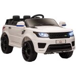 Voiture lectrique enfants homcom vhicule lectrique 12 v double moteurs 3  5 km / h blanc
