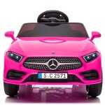 Voiture electrique pour enfants - lalaho - mercedes - benz cls 350 - 90 x 60 x 40 cm - rose