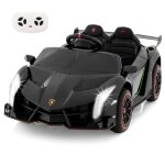 Voiture electrique enfant ? lamborghini ? 4 roues motrices - t�l�commande - 3 vitesses - portes hydrauliques ...
