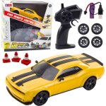 Voiture electrique leantoys voiture de sport t�l�command�e 4x4 pour drift roues interchangeables jaune ...