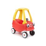Voiture enfant cozy coupe rouge - vehicule porteur auto - plancher detachable klaxon - des 18 mois - ...