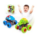 Voiture jouet lot de 2 monster truck dinosaure cars bebe jeux camion enfant gar�on cadeau 2 3 4 5 ans ...