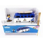 Voiture miniature de collection - jada toys 1 / 24 - volkswagen combi - mickey - blue / white Voiture miniature de collection - jada toys 1 / 24 - volkswagen combi - mickey - blue / white