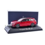 Voiture miniature de collection - peugeot 308 sw gt - blanc et elixir red Voiture miniature de collection - peugeot 308 sw gt - blanc et elixir red