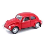 Voiture miniature - maisto - volkswagen coccinelle 1 / 24ème - en métal - rouge - garçon Voiture miniature - maisto - volkswagen coccinelle 1 / 24ème - en métal - rouge - garçon