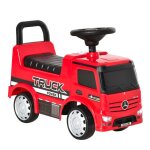 Voiture porteur enfants - homcom - licence mercedes benz 12 - 36 mois coffre klaxon phares rouge