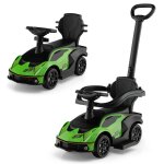 Voiture � pousser 3 en 1 pour enfants 12 - 36 mois costway licence lamborghini poign�e&volant&garde - ...