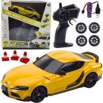 Voiture de sport tlcommande - leantoys - drift - jaune - 4 roues motrices - pour enfants  partir ...