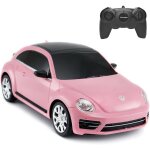 Voiture télécommandée coccinelle volkswagen Échelle 1:24 pour enfantrose Voiture télécommandée coccinelle volkswagen Échelle 1:24 pour enfantrose