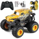 Voiture t�l�command�e monster truck 1:20 rc tout terrain avec led musique et 360�rotation cadeau enfant ...