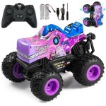 Voiture t�l�command�e monster truck 1:20 rc tout terrain avec led musique et 360�rotation cadeau enfant ...