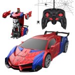 Voiture t�l�command�e spider jouet enfant 2 en 1 transformable radiocommande voiture rc robotsjeux ext�rieur ...