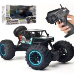 Voiture t�l�command�e tout terrain 4x4 explorer lxb - 463 bleu avec 2 batteries rechargeables et t�l�commande ...