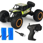 Voiture t�l�command�e tout terrain 4x4 explorer lxb - 463 verte avec 2 batteries rechargeables et t�l�commande ...